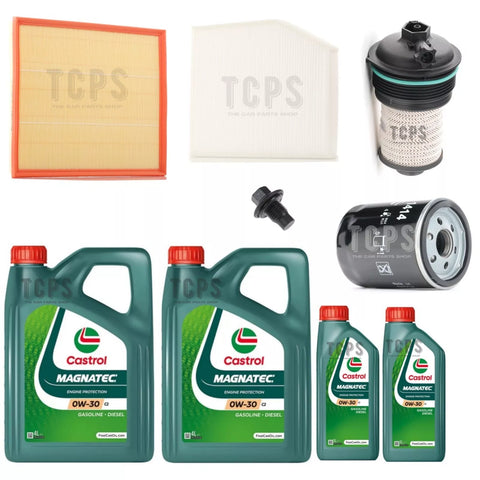 FOR FORD TRANSIT CUSTOM 2.0 2012+ FULL SERVICE KIT 10L CASTROL OIL + ALL FILTERS