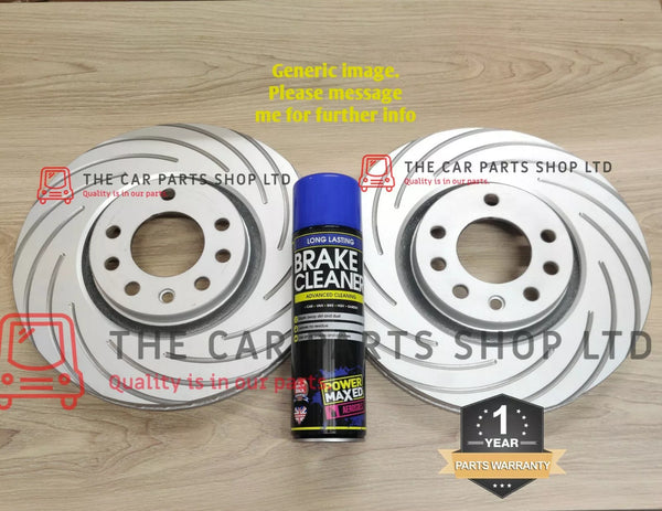 FOR VW GOLF GTD 2.0 TDI MK6 09-12 FULLY COATED GROOVED FRONT BRAKE DISCS 312MM