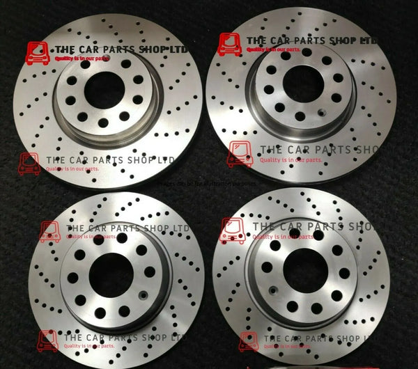 TO FIT FORD MONDEO 2.0 TDCI MK5 DRILLED FRONT AND REAR BRAKE DISCS ONLY