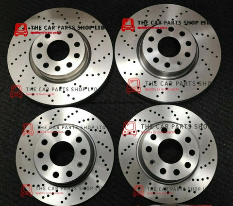 TO FIT FORD MONDEO 2.0 TDCI MK5 DRILLED FRONT AND REAR BRAKE DISCS ONLY