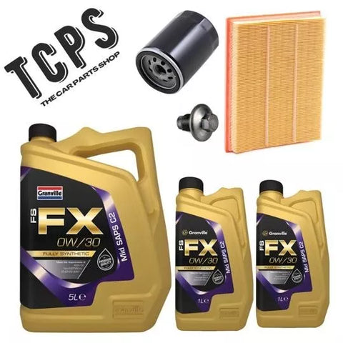 FOR FORD FOCUS 2018+ SERVICE KIT 7L GRANVILLE OIL, AIR AND SUMP PLUG