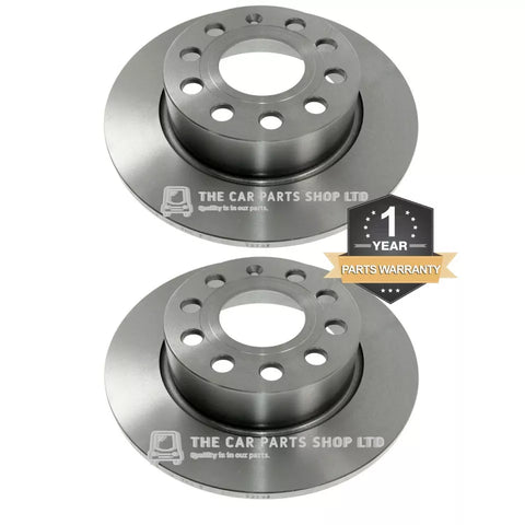 253mm REAR BRAKE DISCS PAIR FOR SEAT LEON 2.0 TDI MK2 FR
