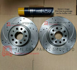 TO FIT VAUXHALL ASTRA H 2.0T VXR BREMBO DRILLED & GROOVED FRONT BRAKE DISCS 321