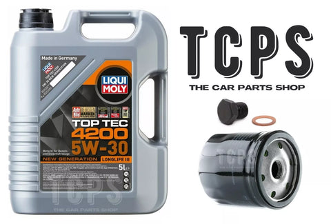 FOR VW UP 1.0 PETROL MK1 SERVICE KIT 5L LIQUI MOLY + OIL FILTER + SUMP PLUG