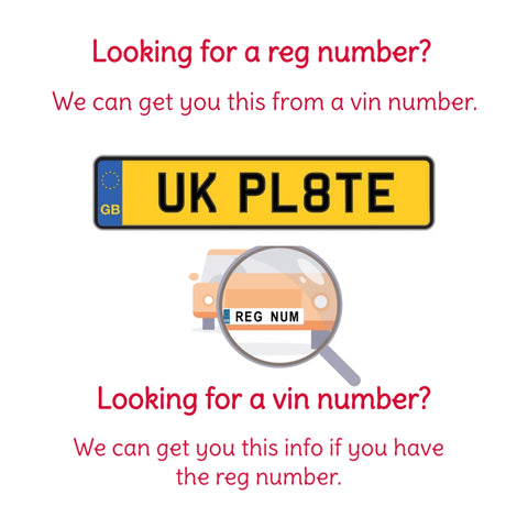 Reg Numbers Incorrect Vehicle Reg & Vin Finder service – The Car Parts Shop