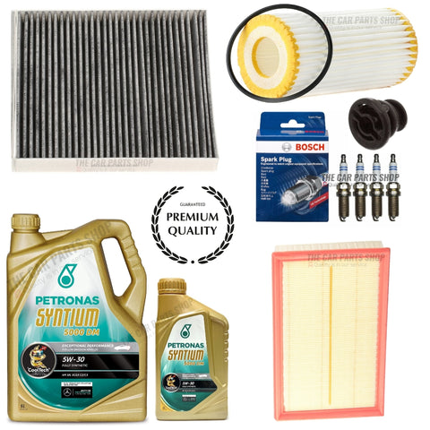 For Audi S3 Sportback 8V Full Service Kit 5L Petronas + Filters + Bosch Plugs