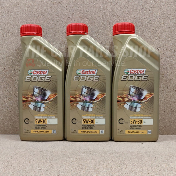 3 Litres Castrol Edge LL 5W30 Engine Oil