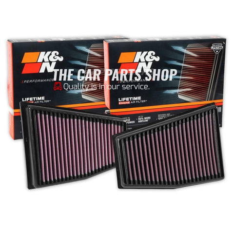 FOR AUDI S5 QUATTRO 09-17 K & N AIR FILTERS TWIN PACK