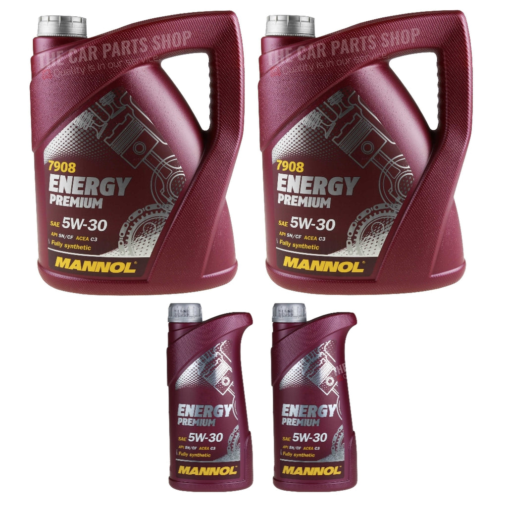 MANNOL Energy 5W30 C3 Fully Synthetic Engine Oil, 5 Litres : :  Automotive